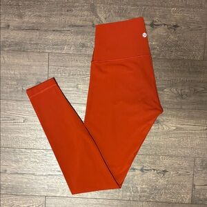 Lululemon Wunder Under Hi-Rise Tight 28" —Bonfire — Size 6